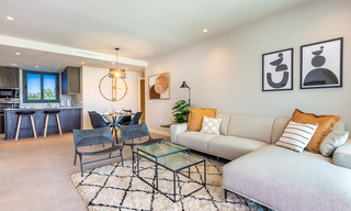 Nieuw project met luxe appartementen te koop met panoramisch uitzicht op zee en een golfbaan in Estepona 37416 