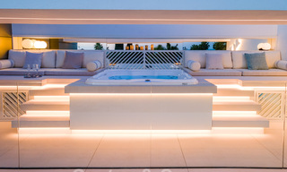 Instapklare, nieuwe moderne designvilla te koop in zeer gewilde strandwijk net ten oosten van Marbella centrum 37584 