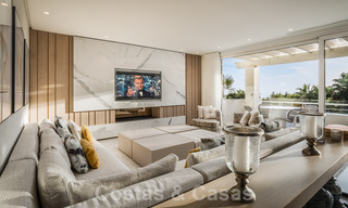 Luxe penthouse te koop met zeezicht in een chic complex aan de Golden Mile in Marbella 37757 