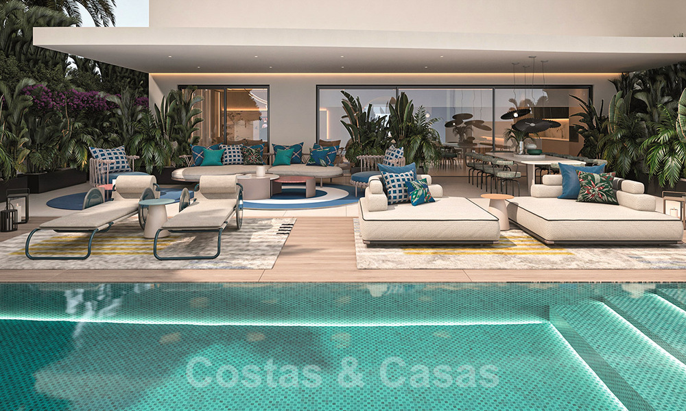 Beachfront nieuwbouwproject. Ultra luxe appartementen te koop in een eerstelijnstrand complex in Marbella 37804