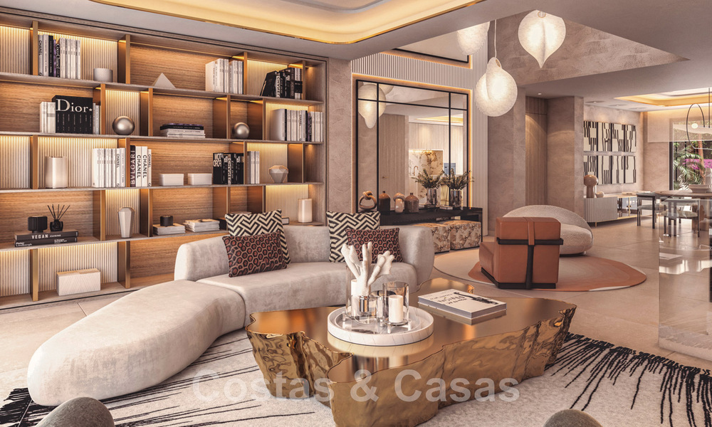 Beachfront nieuwbouwproject. Ultra luxe appartementen te koop in een eerstelijnstrand complex in Marbella 48689