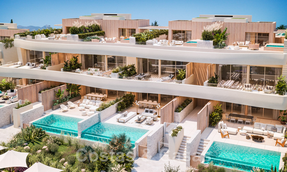 Beachfront nieuwbouwproject. Ultra luxevilla´s te koop in een eerstelijnstrand complex in Marbella 48724