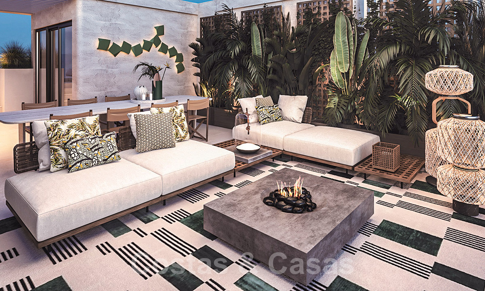 Dunique - Marbella, een beachfront nieuwbouwproject. Innovatieve luxe appartementen en villa´s te koop in een eerstelijns strandcomplex in Marbella 37862