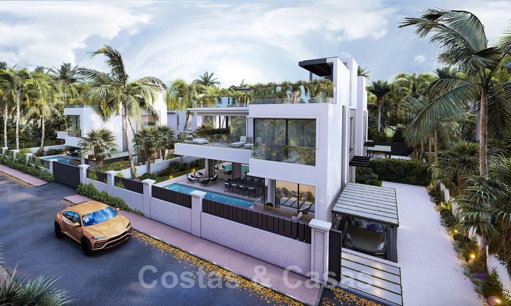 Instapklare, nieuwe moderne luxevilla´s te koop op een steenworp van het strand en Puerto Banus op de Golden Mile in Marbella 37879