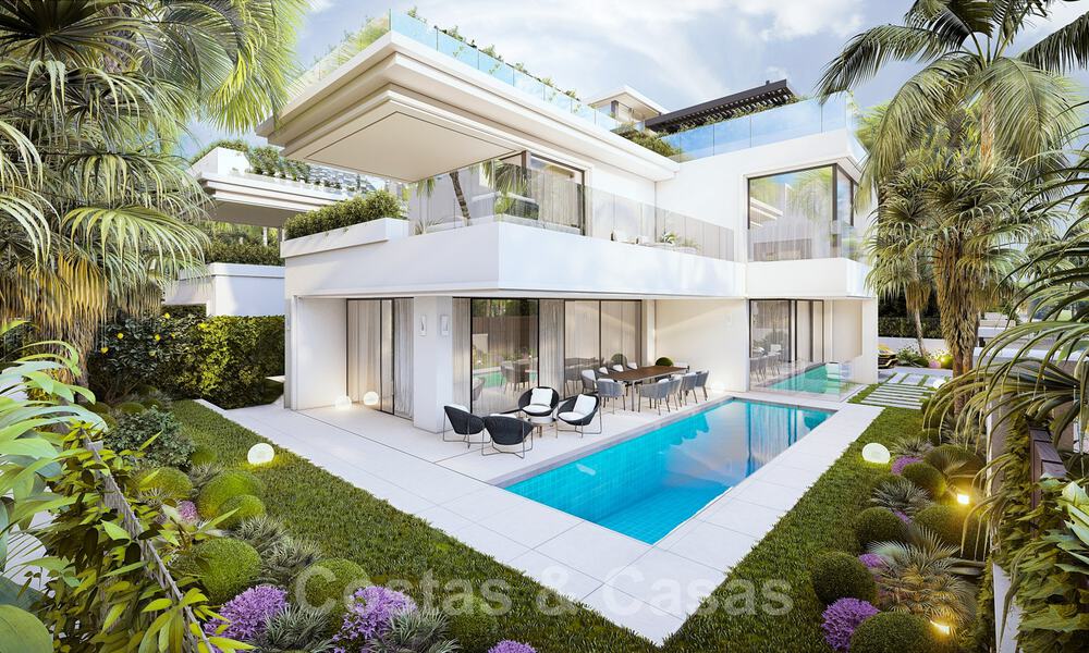 Instapklare, nieuwe moderne luxevilla´s te koop op een steenworp van het strand en Puerto Banus op de Golden Mile in Marbella 37881