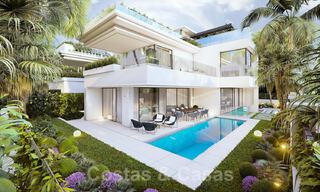 Instapklare, nieuwe moderne luxevilla´s te koop op een steenworp van het strand en Puerto Banus op de Golden Mile in Marbella 37881 