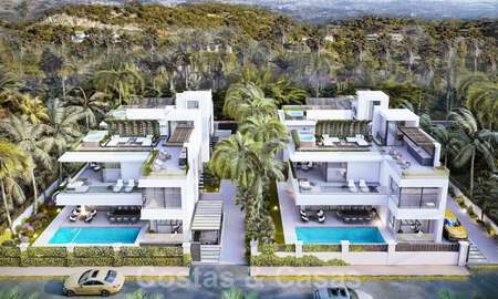 Instapklare, nieuwe moderne luxevilla´s te koop op een steenworp van het strand en Puerto Banus op de Golden Mile in Marbella 37882