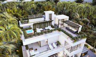 Instapklare, nieuwe moderne luxevilla´s te koop op een steenworp van het strand en Puerto Banus op de Golden Mile in Marbella 37887 