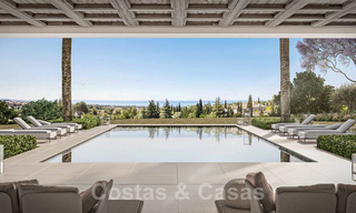 Majestueuze, eigentijdse mediterrane luxevilla te koop met adembenemend zeezicht in het exclusieve Cascada de Camojan in Marbella 38057 