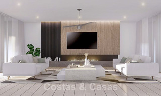 Modern, ruim, designer penthouse te koop a/d strandzijde e/o loopafstand v/h centrum van Puerto Banus in Marbella 38249 