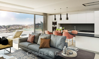 Nieuw project met luxe appartementen en penthouses met privézwembaden en zeezicht, op 500 meter van de zee in Estepona 38412 