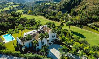 Eigentijdse luxevilla te koop in eerstelijns golf met een prachtig uitzicht in het exclusieve La Zagaleta Golfresort, Benahavis - Marbella 38684 