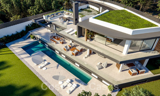Spectaculaire, gloednieuwe designvilla met groendak te koop op de Golden Mile in Marbella 38781 