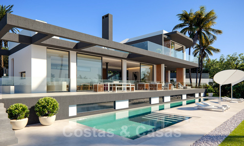 Spectaculaire, gloednieuwe designvilla met groendak te koop op de Golden Mile in Marbella 38785