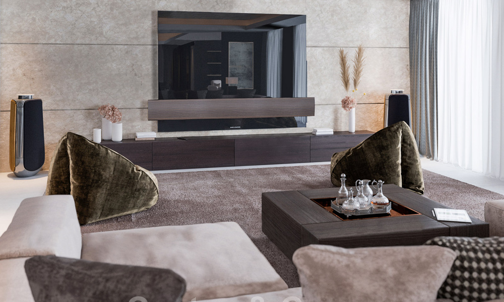 Majestueuze, hedendaagse, mediterrane luxevilla te koop met zeezicht in het exclusieve El Madroñal in Benahavis - Marbella 38857