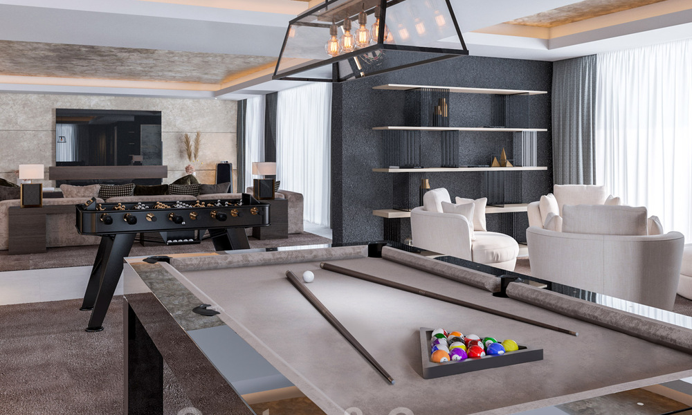 Majestueuze, hedendaagse, mediterrane luxevilla te koop met zeezicht in het exclusieve El Madroñal in Benahavis - Marbella 38858