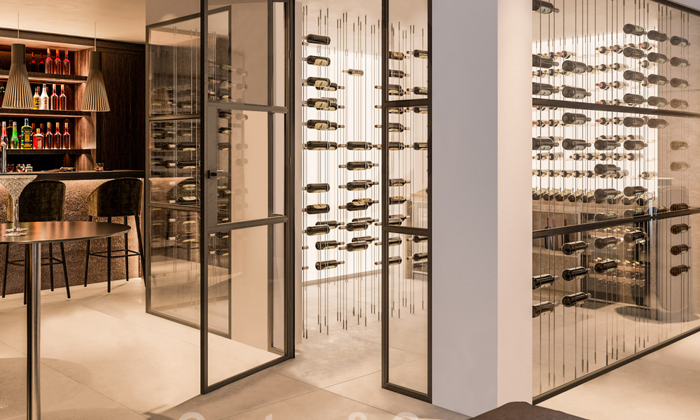 Majestueuze, hedendaagse, mediterrane luxevilla te koop met zeezicht in het exclusieve El Madroñal in Benahavis - Marbella 38861