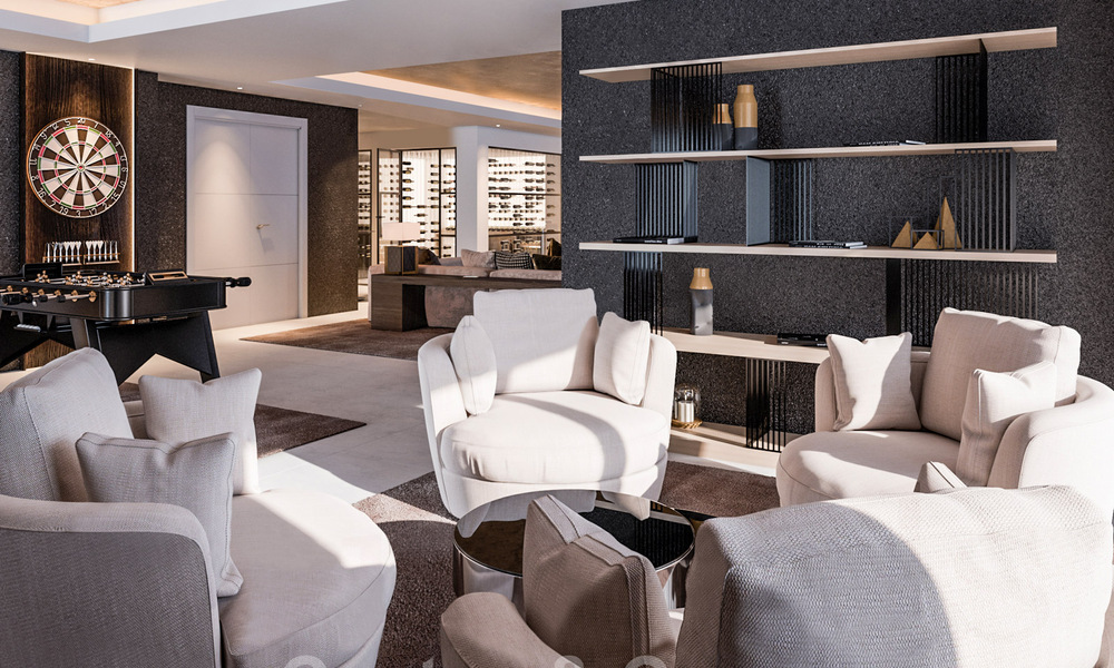 Majestueuze, hedendaagse, mediterrane luxevilla te koop met zeezicht in het exclusieve El Madroñal in Benahavis - Marbella 38862