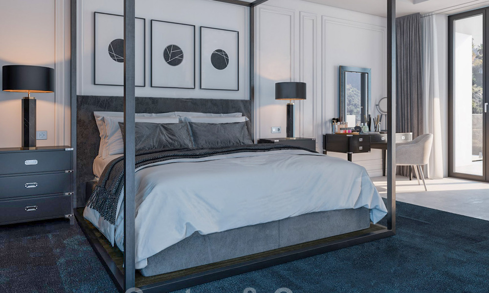 Majestueuze, hedendaagse, mediterrane luxevilla te koop met zeezicht in het exclusieve El Madroñal in Benahavis - Marbella 38868
