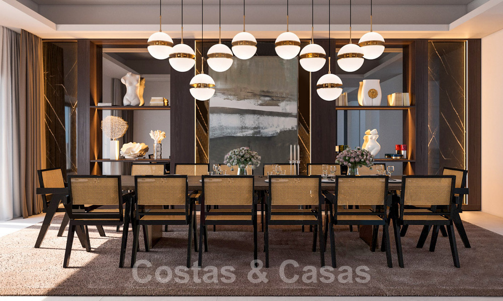 Majestueuze, hedendaagse, mediterrane luxevilla te koop met zeezicht in het exclusieve El Madroñal in Benahavis - Marbella 38869