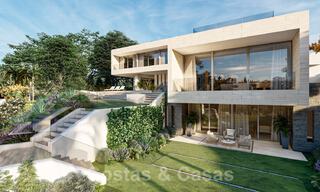 Modernistische Villa te koop, met zeezicht, omgeven door een prachtig, groen landschap in het exclusieve Cascada de Camojan, Golden Mile, Marbella 39629 