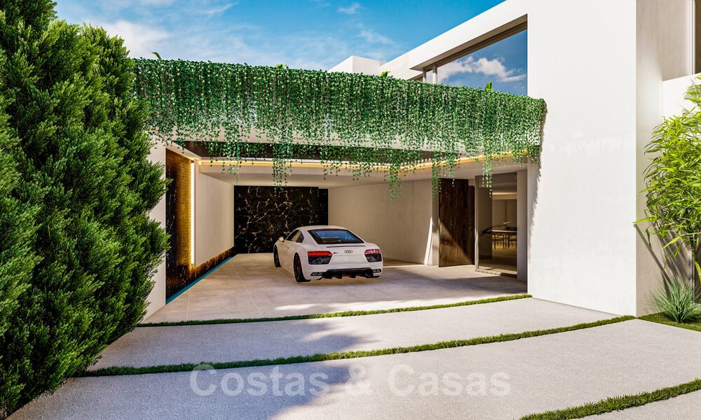 Modernistische Villa te koop, met zeezicht, omgeven door een prachtig, groen landschap in het exclusieve Cascada de Camojan, Golden Mile, Marbella 39635