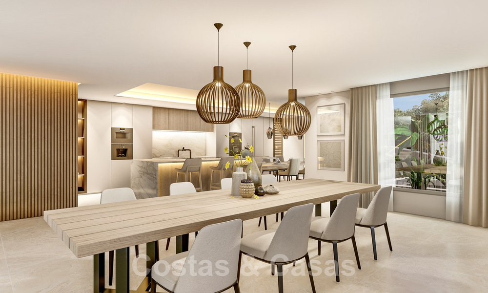 Modernistische Villa te koop, met zeezicht, omgeven door een prachtig, groen landschap in het exclusieve Cascada de Camojan, Golden Mile, Marbella 39640