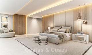 Modernistische Villa te koop, met zeezicht, omgeven door een prachtig, groen landschap in het exclusieve Cascada de Camojan, Golden Mile, Marbella 39647 