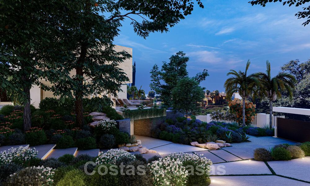 Modernistische Villa te koop, met zeezicht, omgeven door een prachtig, groen landschap in het exclusieve Cascada de Camojan, Golden Mile, Marbella 39653