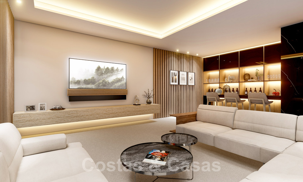 Modernistische Villa te koop, met zeezicht, omgeven door een prachtig, groen landschap in het exclusieve Cascada de Camojan, Golden Mile, Marbella 39654