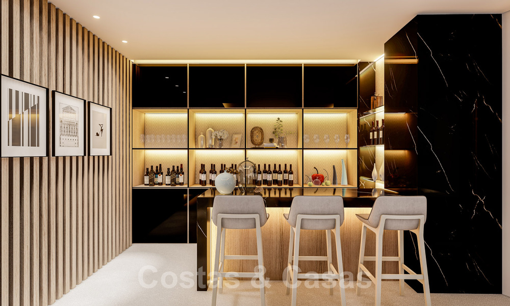 Modernistische Villa te koop, met zeezicht, omgeven door een prachtig, groen landschap in het exclusieve Cascada de Camojan, Golden Mile, Marbella 39656