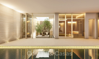 Modernistische Villa te koop, met zeezicht, omgeven door een prachtig, groen landschap in het exclusieve Cascada de Camojan, Golden Mile, Marbella 39658 