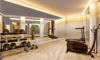 Modernistische Villa te koop, met zeezicht, omgeven door een prachtig, groen landschap in het exclusieve Cascada de Camojan, Golden Mile, Marbella 39661 