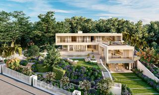 Modernistische Villa te koop, met zeezicht, omgeven door een prachtig, groen landschap in het exclusieve Cascada de Camojan, Golden Mile, Marbella 39665 