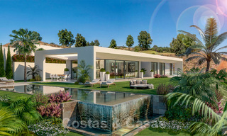 Modernistische villa te koop in het golfresort van Mijas met panoramisch zeezicht 39800 