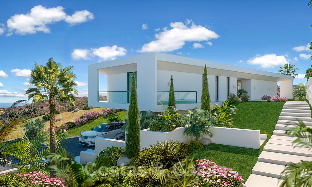 Modernistische villa te koop in het golfresort van Mijas met panoramisch zeezicht 39810