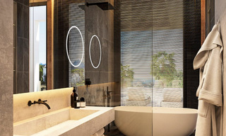 Moderne, architecturale villa met panoramisch zeezicht te koop in een vijfsterren golfresort in Marbella - Benahavis 39791 