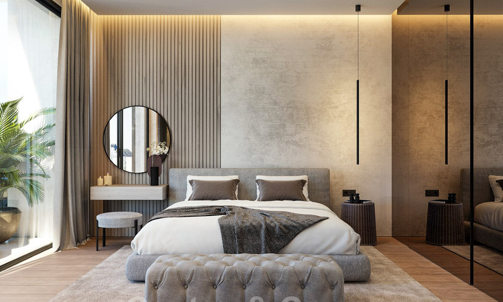 Moderne, architecturale villa met panoramisch zeezicht te koop in een vijfsterren golfresort in Marbella - Benahavis 39793