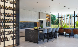 Moderne, architecturale villa met panoramisch zeezicht te koop in een vijfsterren golfresort in Marbella - Benahavis 39794 