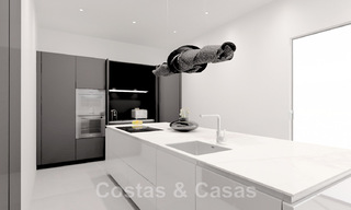 Luxueuze, nieuwbouw villa’s te koop aan de strandzijde met zeezicht in Marbella Oost 44081 