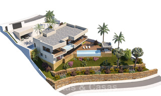 Moderne, nieuwbouw villa’s te koop met panoramisch zeezicht, nabij Mijas Pueblo, Costa del Sol 39861 