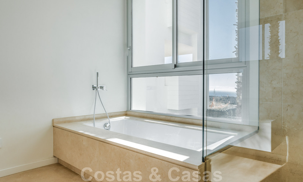 Instapklare, moderne - Andalusische, luxueuze nieuwbouw appartementen te koop met zeezicht in een gated resort in Benahavis - Marbella 40262