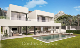 Moderne, eigentijdse nieuwbouwvilla´s te koop met zeezicht in het hart van de Golden Mile, Marbella 40347 