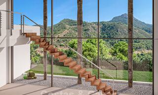 Moderne villa te koop in een natuurlijke omgeving, met panoramisch uitzicht op de vallei en de zee, in een gated resort in Benahavis - Marbella 40522 