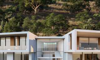 Moderne villa te koop in een natuurlijke omgeving, met panoramisch uitzicht op de vallei en de zee, in een gated resort in Benahavis - Marbella 778058 