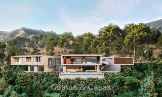 Moderne villa te koop in een natuurlijke omgeving, met panoramisch uitzicht op de vallei en de zee, in een gated resort in Benahavis - Marbella 778060 
