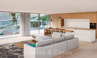 Innovatieve nieuwbouwvilla te koop, passend in de geweldige natuurlijke omgeving, unieke kijk op het berglandschap en de Middellandse Zee, in een gated resort in Benahavis - Marbella 40530 