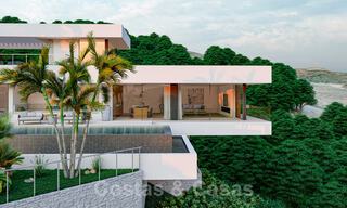 Innovatieve nieuwbouwvilla te koop, passend in de geweldige natuurlijke omgeving, unieke kijk op het berglandschap en de Middellandse Zee, in een gated resort in Benahavis - Marbella 40534 