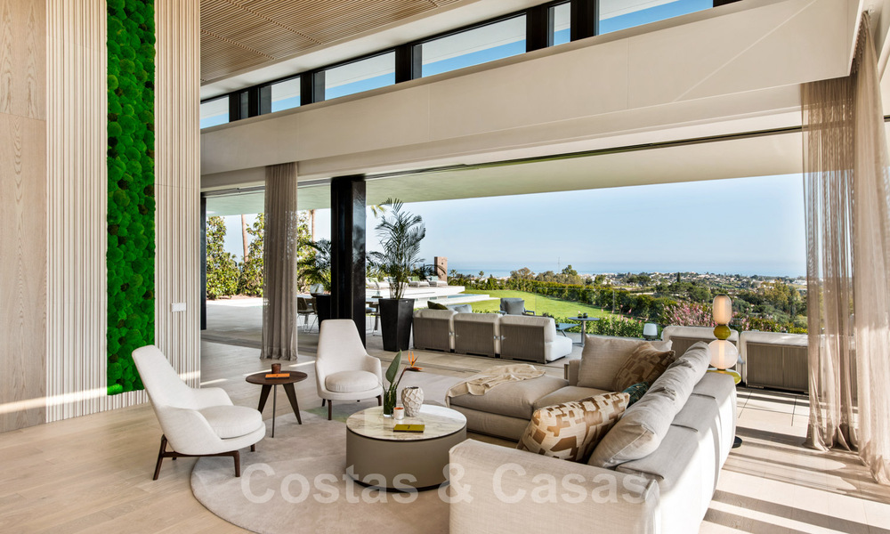 Royale, moderne villa te koop met spectaculair open zeezicht in een gated community in Benahavis - Marbella 40706
