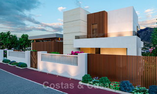 Bouwgrond+project voor luxevilla te koop, met uitzicht op het berglandschap en golf in de vallei van Nueva Andalucia, Marbella 41186 